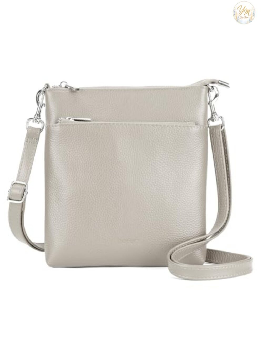 Genuine Leather Crossbody Bag Lightweight Adjustable Strap Travel Purse
